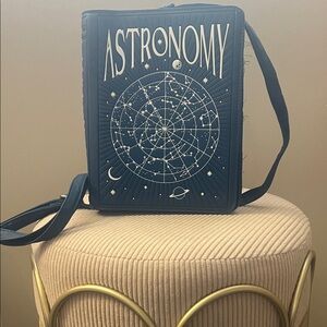 Astronomy Themed Blue Crossbody Bag